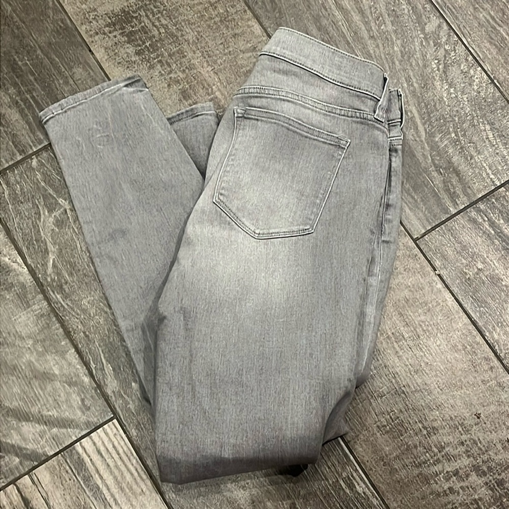J Crew Mid Rise Skinny Jeans Stretch Gray 30 NWT